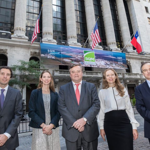 SQM celebró 25 años en la Bolsa de Nueva York