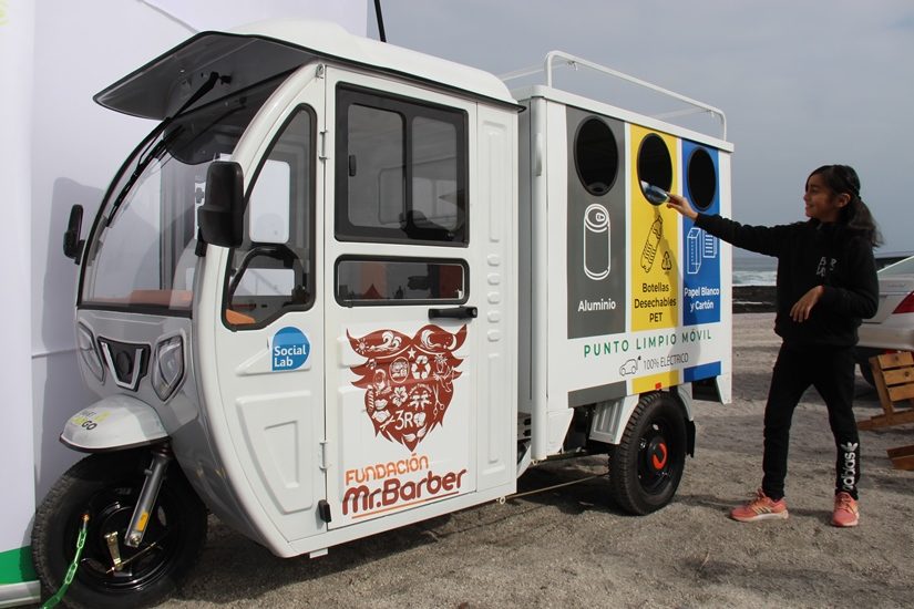 María Elena Debuts Electric Motorcycle that Will Serve as a Recycling Center