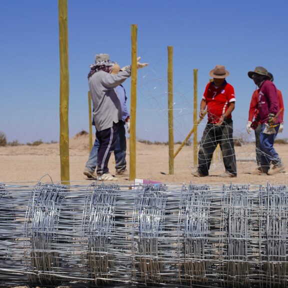 Ganaderos de la Pampa del Tamarugal avanzan en la construcción de Centro Productivo de Alfalfa