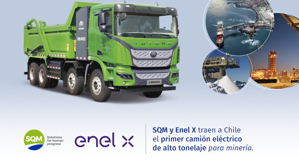 ENEL X AND SQM TO BRING FIRST ELECTRIC TRUCK FOR LARGE-SCALE MINING TO CHILE