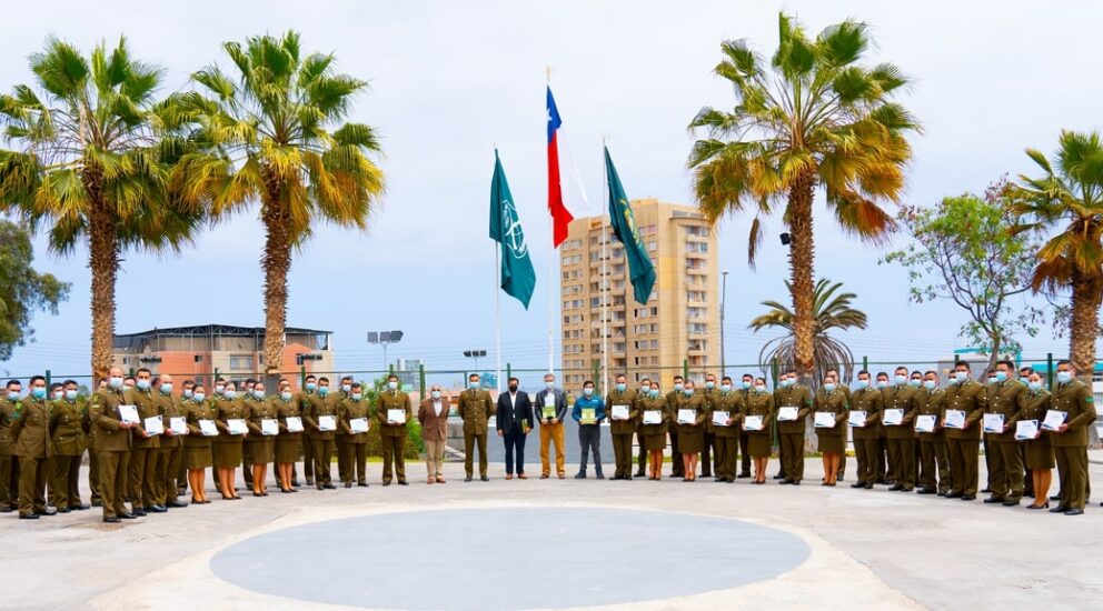 The first Responsible Care course at ESUCAR Antofagasta certified 70 non-commissioned police officers