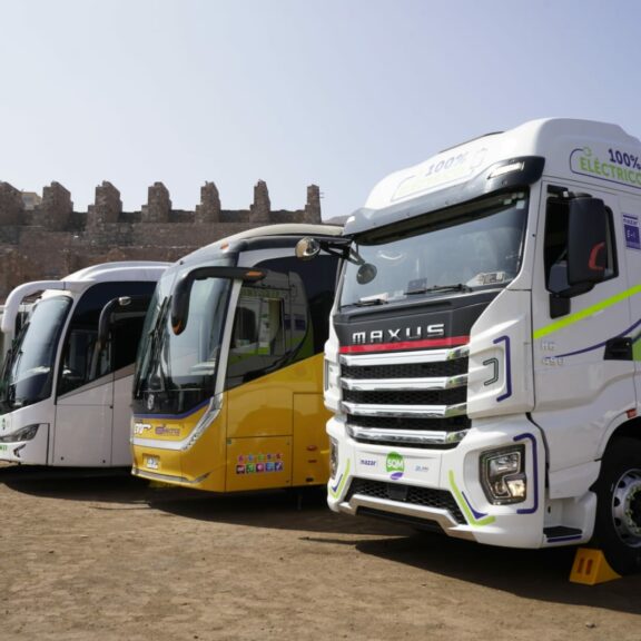 SQM and leading transportation companies launch the largest  and most diverse electric fleet in Chile’s mining industry