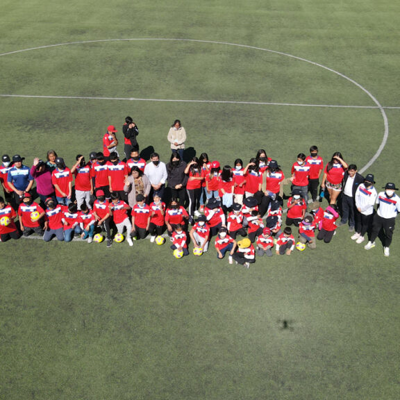 Boys, girls and teens from Toconao benefit from professional soccer academy