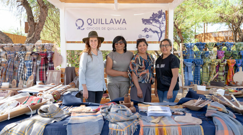 Artisans from Quillagua exhibited their art inspired in the Aymara culture