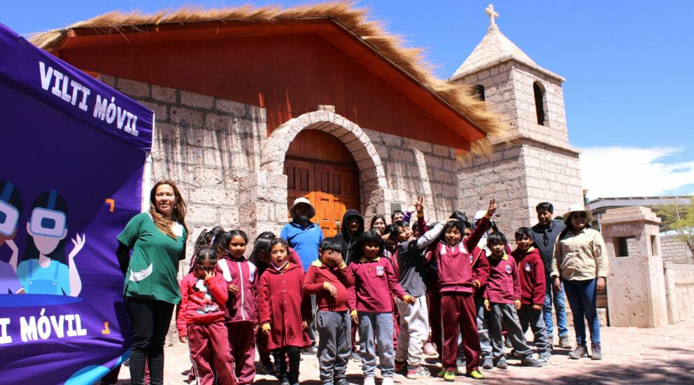 Vilti Móvil llevó la experiencia de la realidad virtual a más de 100 estudiantes de la comuna de San Pedro de Atacama