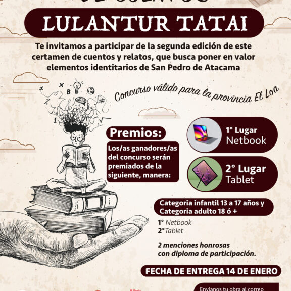 (Español) Hasta el 14 de enero se esperan los escritos para la 2da versión del concurso de cuentos Lulantur Tatai