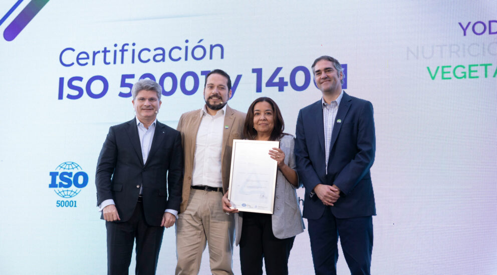 SQM’s Iodine and Plant Nutrition Division receives global certification for energy and environmental management